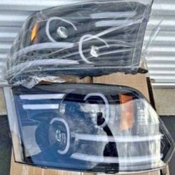 09-18 Dodge Ram LED DRL Projector Headlights Luces Calaveras Micas Faros Focos Faroles Headlamps