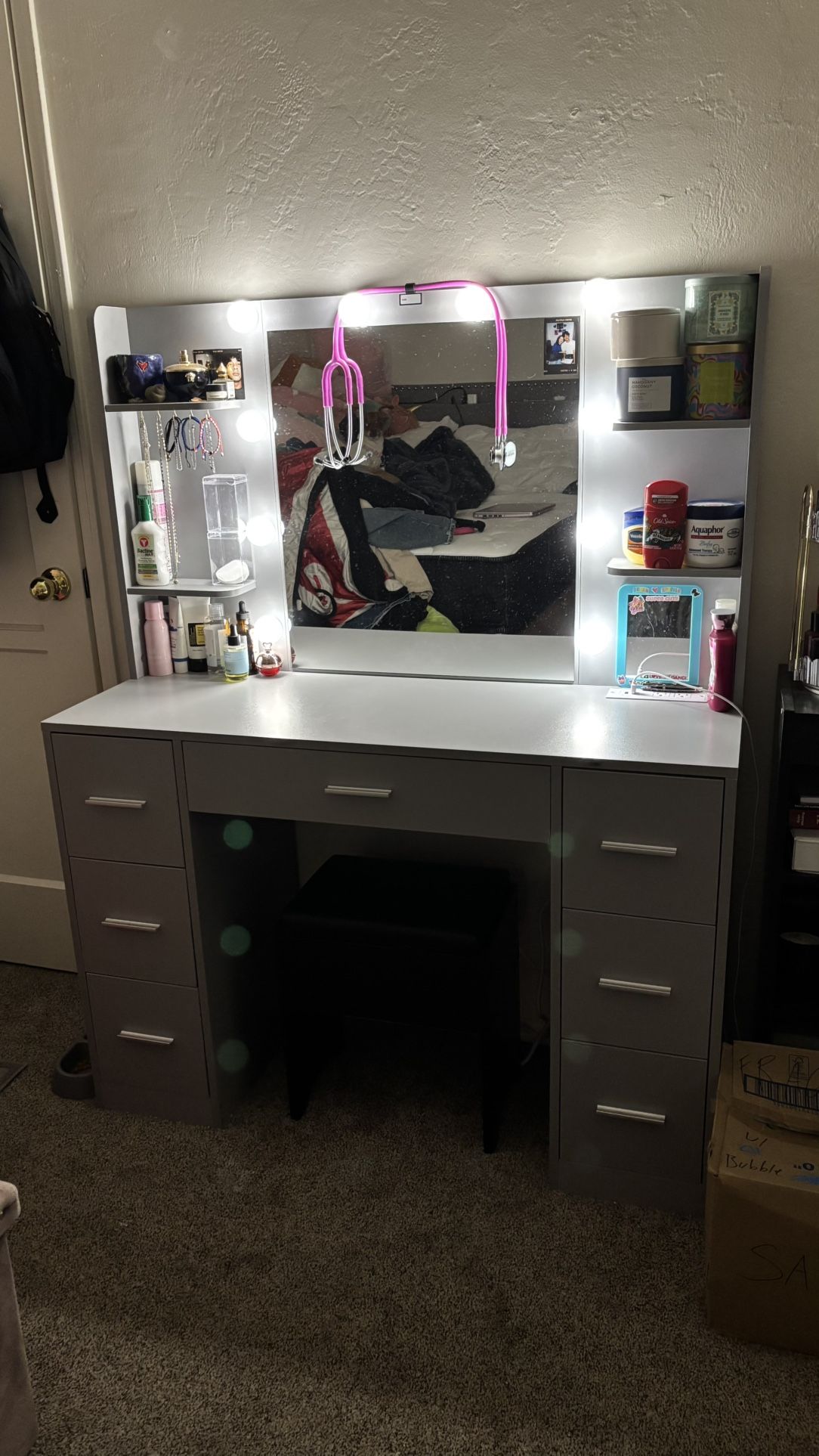 Light grey vanity