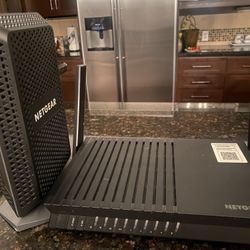 Netgear Cable Modem CM600 and Router AX1800