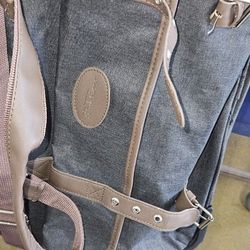 Bob Russo Leather Canvas Bag