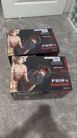 FitRx SmartBell Adjustable Dumbbells Pair (5–25 lbs each) w/ Boxes