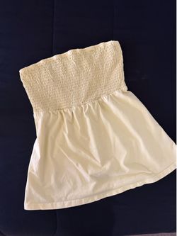 Womens Yellow Baby Doll Tube Top