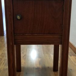Wood Night Stand Antique 