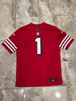 Nike 49ers #1 Samuel Sr Jersey Men’s Size Medium Red NWT Short Sleeve