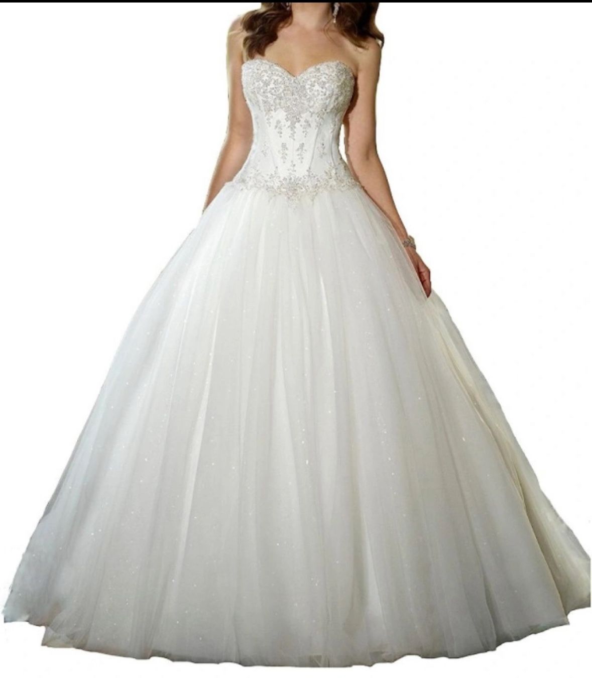 Sweet Heart Neckline Wedding Dress