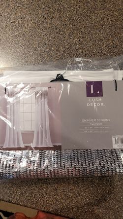 Lush decor shimmering curtains