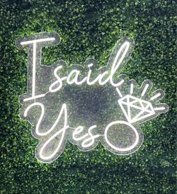Engagement neon sign bride to be