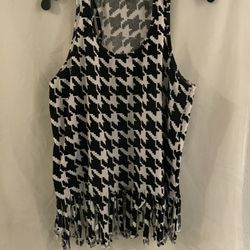 Women’s Tank Too With Fringes New Small- Large Available