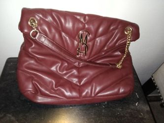 Steve Madden Quilted Shoulder Bag Burgundy