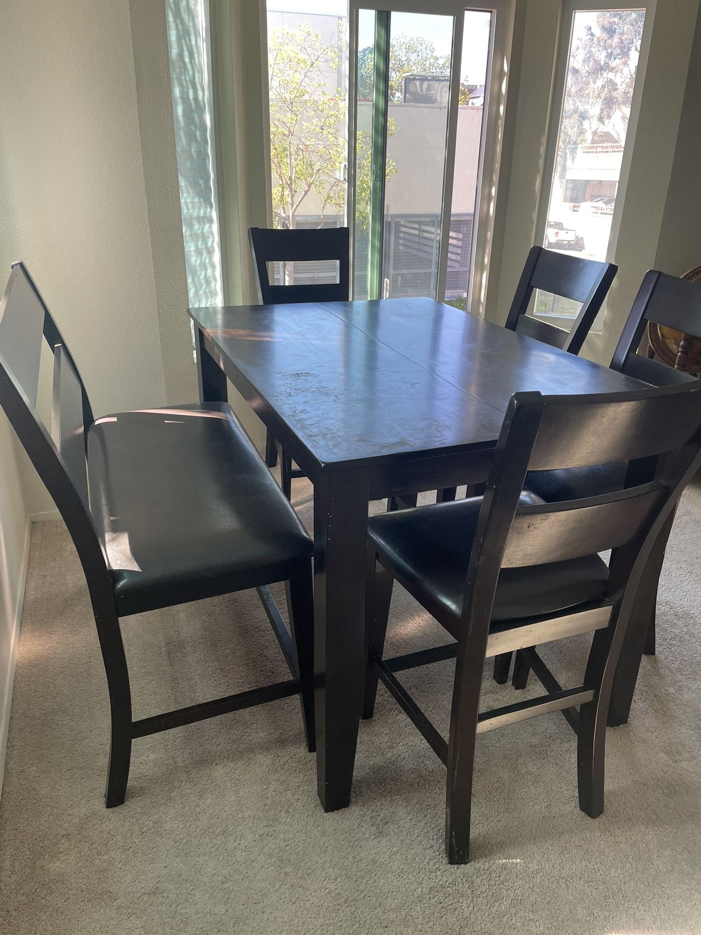 High Top Dining Table With Bench