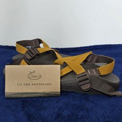 Men's Chaco ZCloud Sandals Color: Ochre, Size: 15