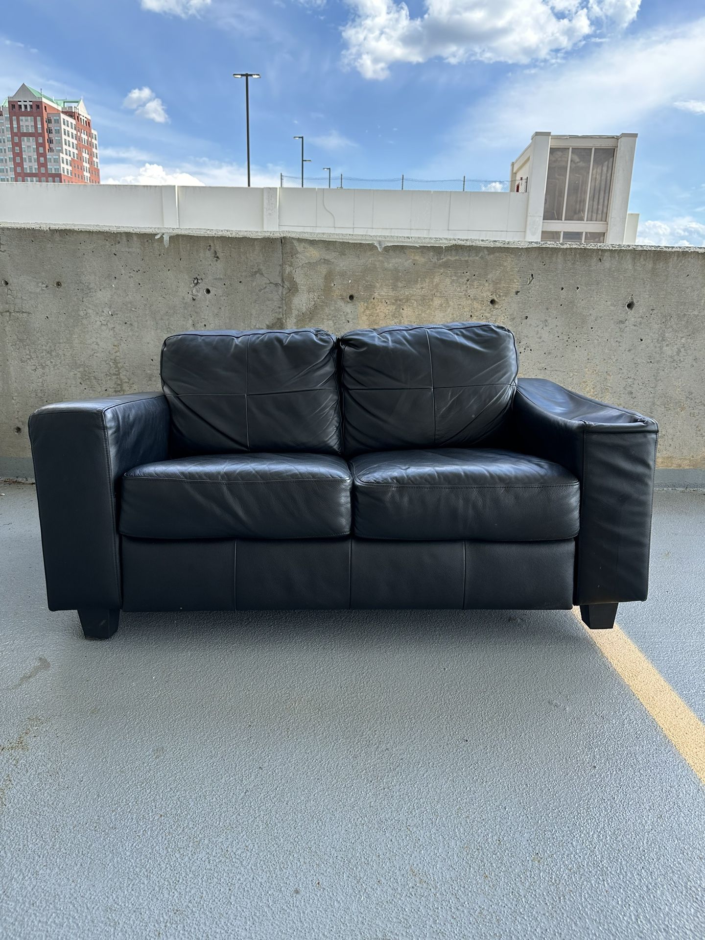 Leather Loveseat