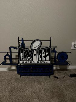 Super Bowl LVlll Bud Light LED/Neon display sign
