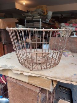 Vintage egg collecting basket