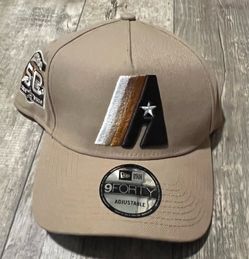 New Era Houston Astros Retro A-Frame 9FORTY Hat Cap Adjustable Snapback Tan