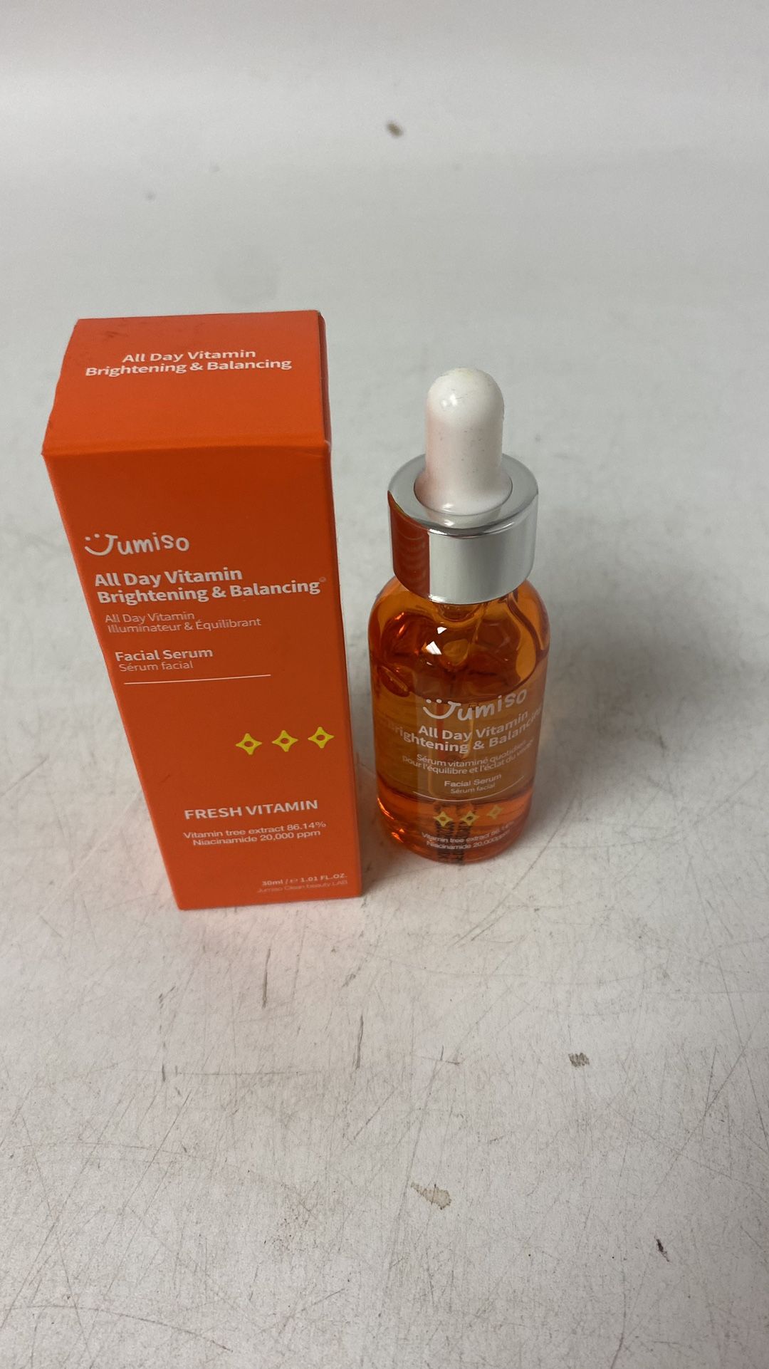 [JUMISO] All Day Vitamin Brightening & Balancing Facial Serum 30ml, open box