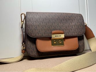 MICHAEL KORS Sloan Editor Medium Signature Logo Messenger Bag