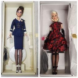 Fashon Model Gold And Pink Label Barbies