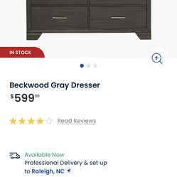 Beckwood Grey Dresser W/ Mirror