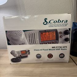 Brand New Cobra MR F77W GPS Marine Radio Class D VHF