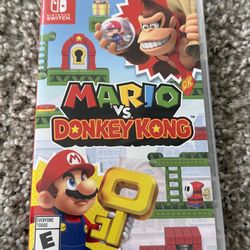 Nintendo Mario vs. Donkey Kong 2024 Switch Puzzle Platformer Multiplayer Game