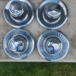 Old Chevy Rally Wheel Center Caps