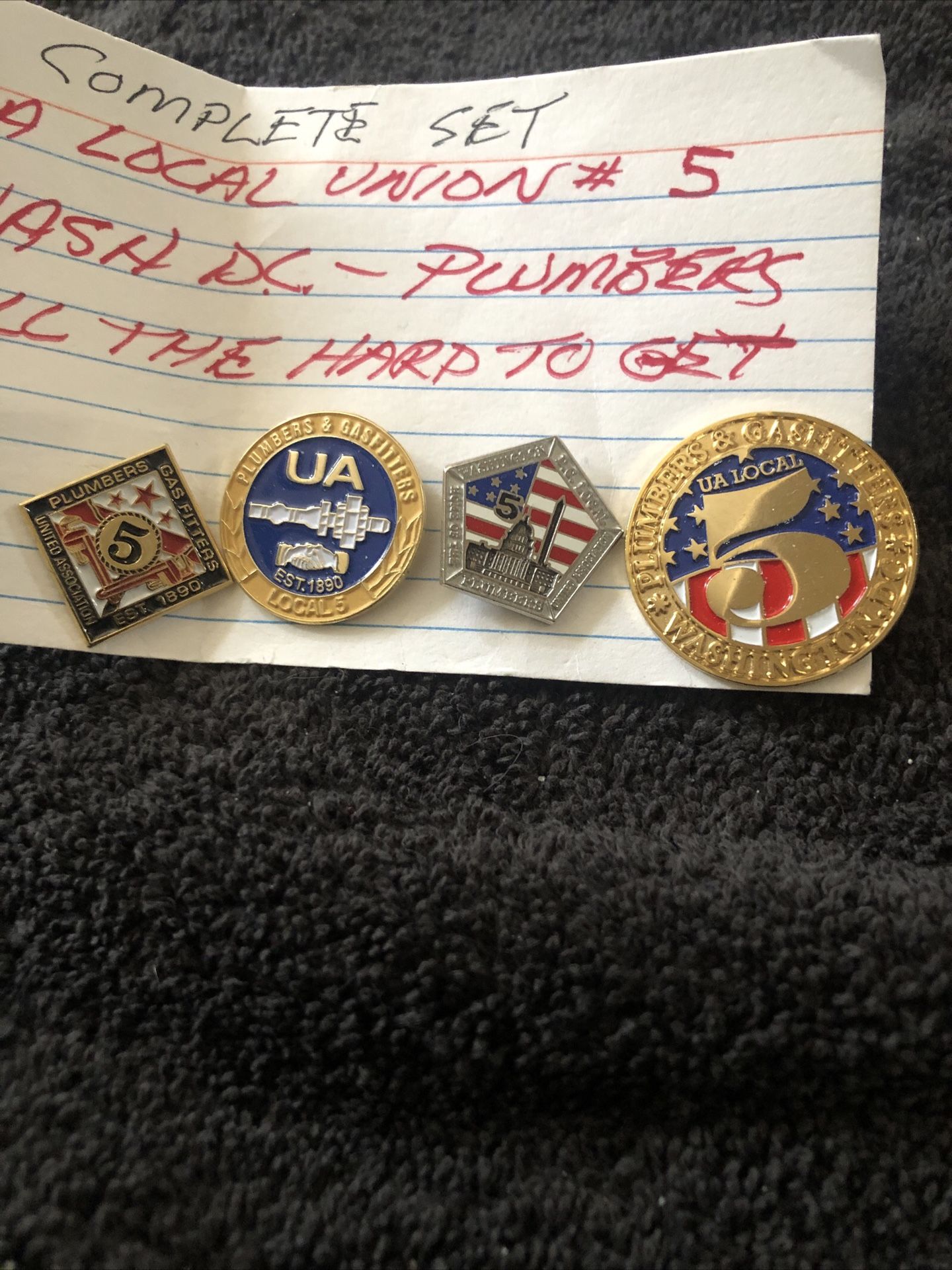 U A Local Union Pins