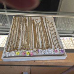 14k10k Solid Gold Necklace Different Prices And Grams Layway Available 10% Down If You Interested Please Make Sure You Ask For Maribel Thank You 