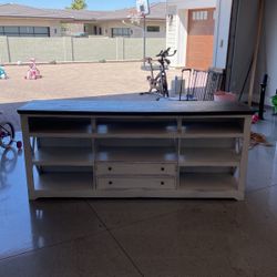 Long Tv Stand With Shelves 