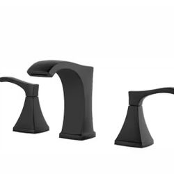 8 in. Widespread 2-Handle Bathroom Faucet in Matte Black (matte black) 