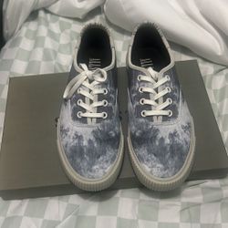 All Saints Lex Trainer Grey Tie Dye 