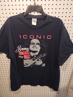 Jimmy Gonzalez Mazz 35 Years Of Old School Tejano Double Sided Black T-shirt 2XL