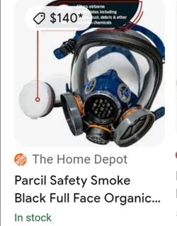 Parcil Safety Smoke Black Full Face Organic