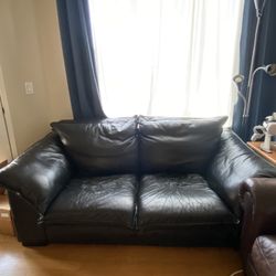 Leather Couch - Black