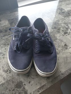 Vans Low-Top Canvas Sneakers Navy Blue