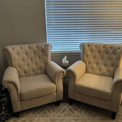 Set Of Noble House Home Furnishings Arm Chairs