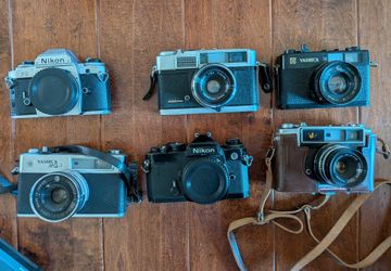 Film cameras and lenses - Nikon, Yashica, etc