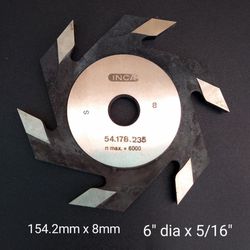 6" Grove Cutting Table Saw Blade -  5-1/6" Channel - INCA 54.178.235 SKU • Saw Blades, Workshop Equipment, Dovetailing Tenoning, Quality Tools