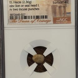 Ancient Electrum Coin (600 BC) NGC Certified