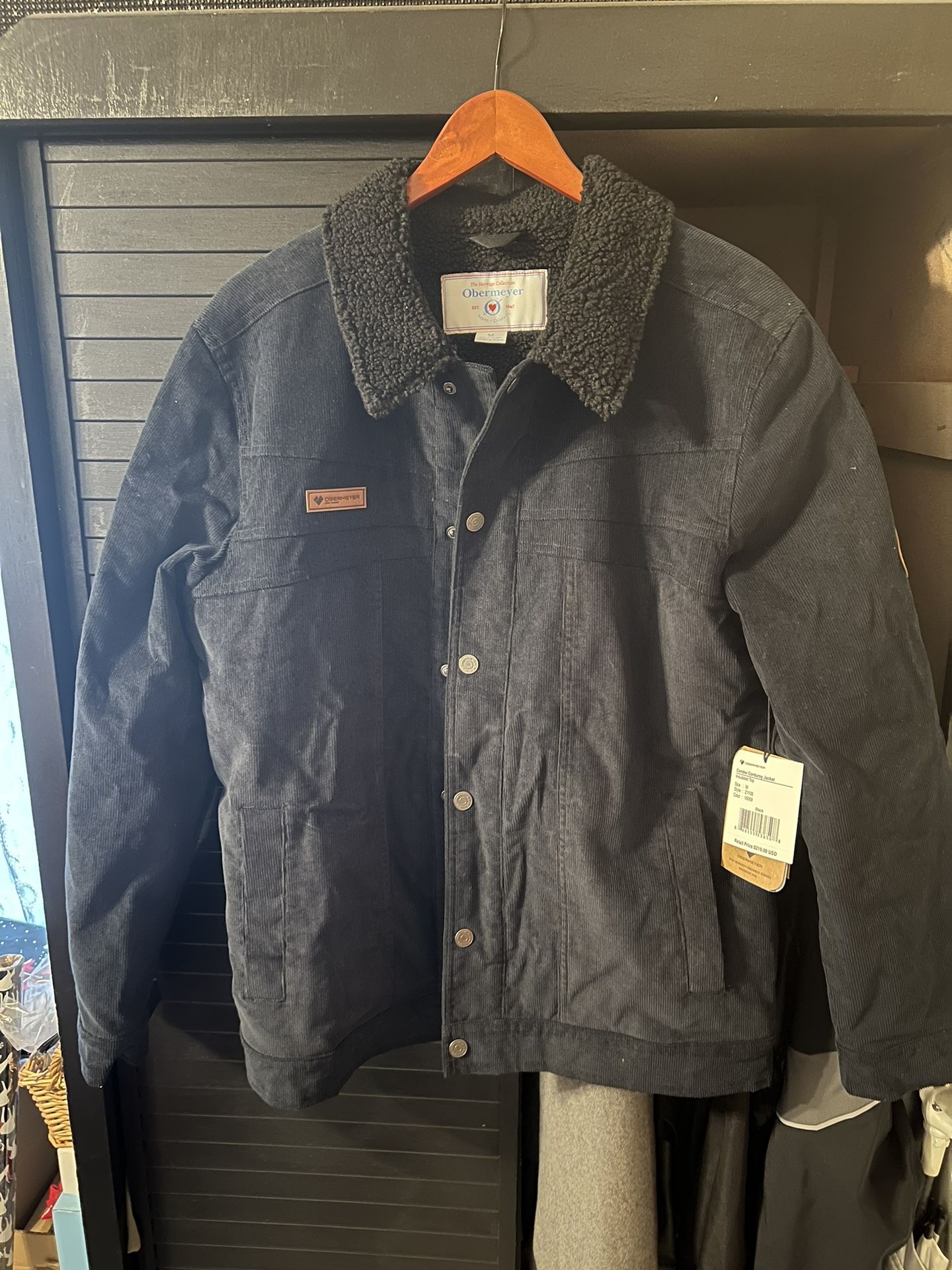 Obermeyer Corduroy Jacket Size M