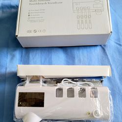 Ultraviolet light ( U.V.) toothbrush sterilizer