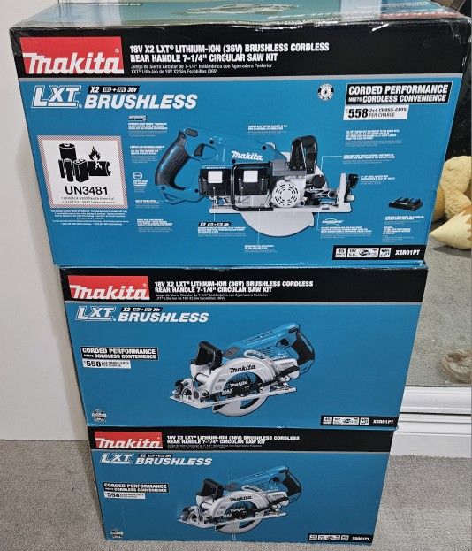 18V X2 LXTO LITHIUM-ION (36V)_ BRUSHLESS CORDLESS
REAR HANDLE 7-1/4" CIRCULAR SAW KIT $350 Each