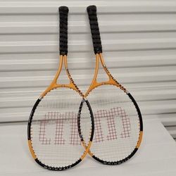 2  Wilson  Titanium  Tennis  Rackets