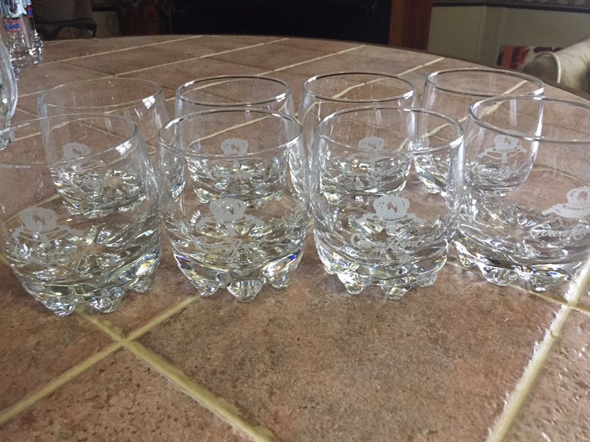 Set Of 8 Crown Royal Cocktail Glasses