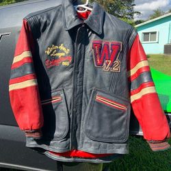 Very Nice Boys Leather Varsity Jacket
