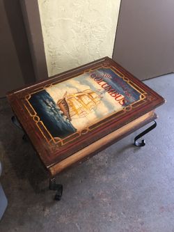 Coffe table with storage Looks Like A Book Antique