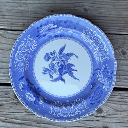 Vintage Spodes “Camilla” Copeland England Blue Dish 10.25”