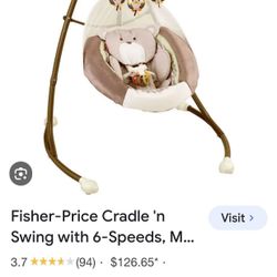 Baby Swing With music and 5 different Sounds settings. On As New Condition Asking just 25