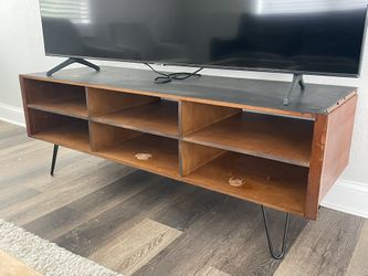 Mid Century Modern Wooden Tv Stand 