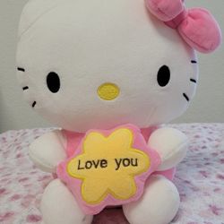 Hello Kitty Plushie with heart design 